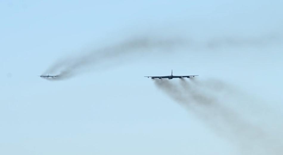 2024 to 2025 NATO Exercise  UK: B-52s Launch for APEX JETNATO Exercises 