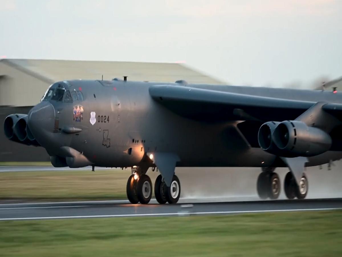 2024 to 2025 NATO Exercise UK: B-52s Launch for APEX JETNATO Exercises